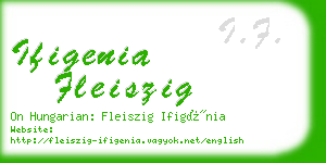 ifigenia fleiszig business card